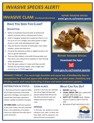 A provincial fact sheet on invasive clams